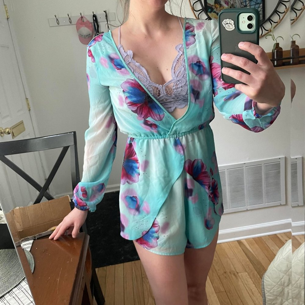 Tiger Mist Floral Romper